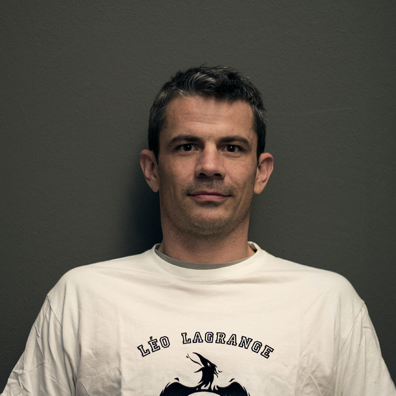 Club training image with Léo Lagrange identity on shirt
