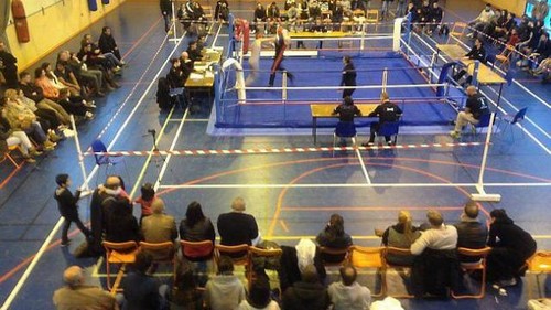 Training area at Gymnase Jean Ogé